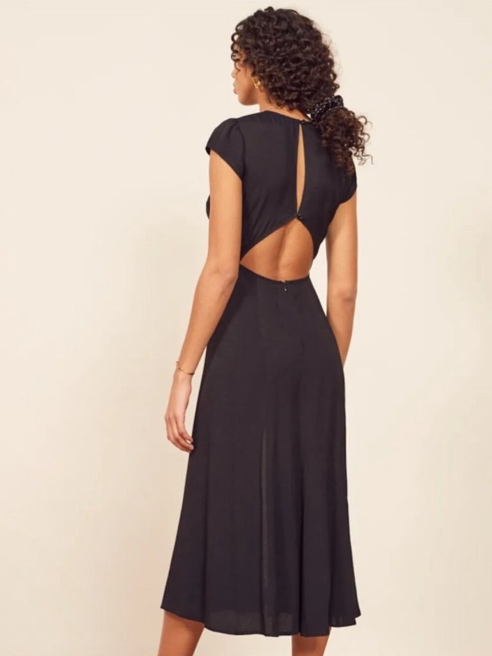 Reformation Gavin Dress in Black (4) - Picture 2 of 7
